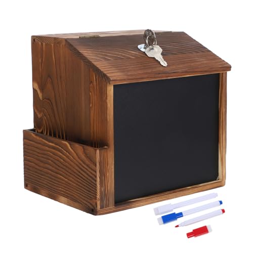 STOBOK Retro -holzmailbox Vorschlag Boxen Holz Spendenboxen Für Geld Stimmzettel -boxen Vorschlagboxen Wandvorschlagboxen Wahlurnen Für Tombola Holzstimmzettel Postfach Im Büro Brown STOBOK Retro -holzmailbox Vorschlag Boxen Holz Spendenboxen Für Geld Stimmzettel -boxen Vorschlagboxen Wandvorschlagboxen Wahlurnen Für Tombola Holzstimmzettel Postfach Im Büro Brown von STOBOK