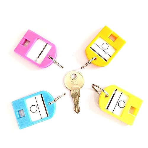 STOBOK Stichworte Etikett Mehrfarbige Schlüsselanhänger Neuer Schlüssel Lagerung Schlüsselkarte Schlüsselringe von STOBOK