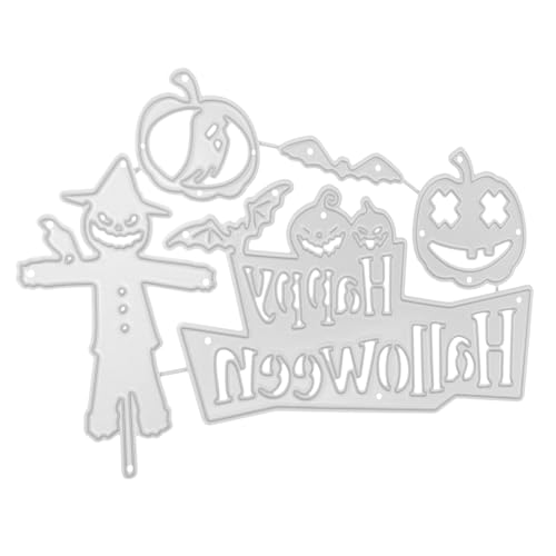 STOBOK Schneidwerkzeug Für Messerstab Stanzformen Stanzschablonen Prägeschablonen Sammelalbum Stirbt Stanzteile Für Papierkarten Stirbt Schimmel Halloween Schnitte Silver Kohlenstoffstahl von STOBOK