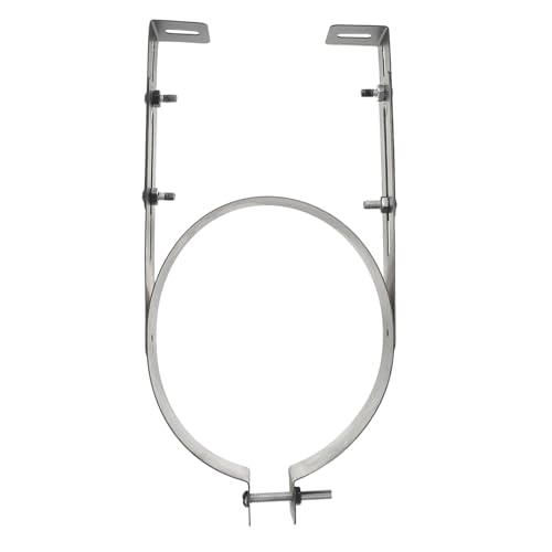 STOBOK Schornsteinrohrhalterung Rohrhalterung Für Die Wandmontage Auspuffschelle Rohrhalterung Zur Wandmontage Schornsteinklammerklammer Rohr Wandhalterung Rostfreier Stahl Black von STOBOK