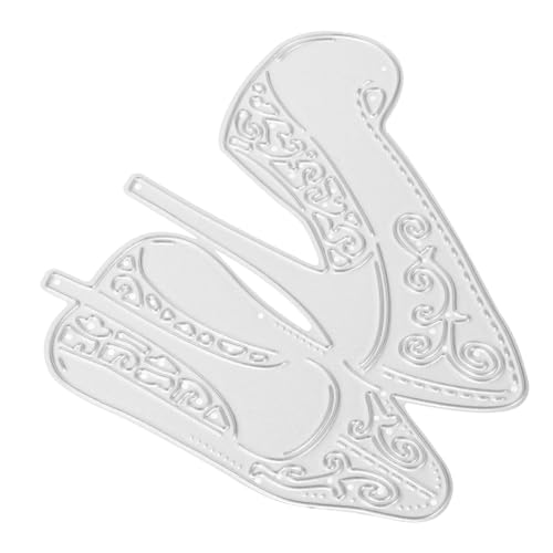 STOBOK Scrapbooking-Stanzlinge Basteln Schnitte Maschine Schablone streudekor halloween Scrapbooking-Stanzformen High Heels sterben Dame Stanzformen für Fotoalben Kohlenstoffstahl Silver von STOBOK
