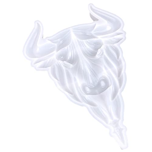 STOBOK Silikonform Für Epoxidharz Diy-ochsenkopfform Bastelform Für Heimwerker Wanddekor-form Flexibel Und Langlebig Einfache Entformung von STOBOK