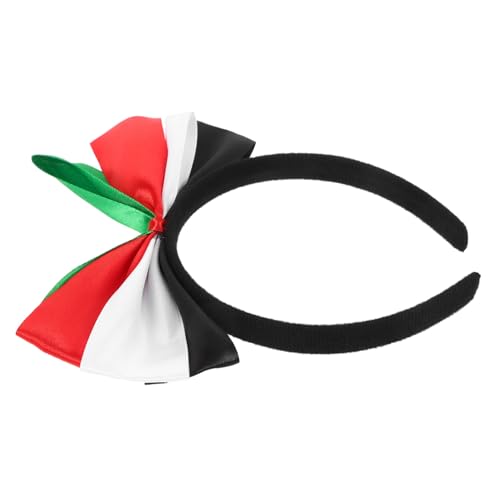 STOBOK Stirnband aus den Vereinigten Arabischen Emiraten Pailletten Haarband Stroh Partydekoration kopfschmuck Damen Stirnband mit Schleife und Knoten dekoratives Schleifenstirnband Stoff von STOBOK