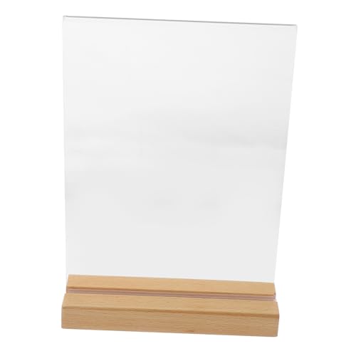 STOBOK T-förmiger Zeichenanzeigestand Staffeleien Zum Ausstellen Für Schreibtisch Mit Name Lagerung Stehen Gruß Gestell Papierständer Zeichenhalter Plakatständer Transparent Acryl von STOBOK