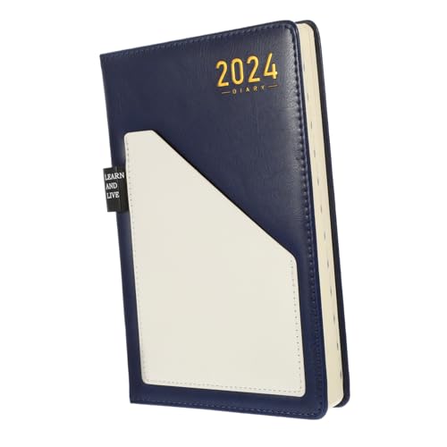 STOBOK Tagebuch-organizer-planer 2024 Bürokonferenznotizbuch Reise-notizbuch Agenda-journal-notizbuch Notizbücher Für Die Arbeit Büro-notizblock Organisator-tagebuch 2024 Papier von STOBOK
