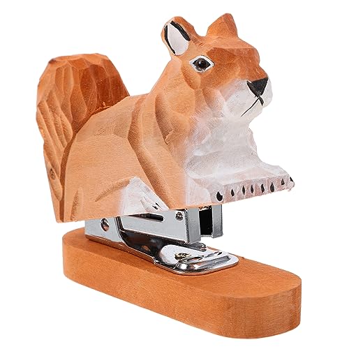 STOBOK Tierhefter Büro Schreibtisch Dekor Werkzeuge Holz Eichhörnchen Metall Booklet von STOBOK