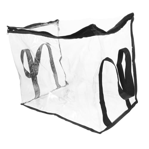 STOBOK Tragbare Aufbewahrungstasche Albumtasche Durchsichtige Tasche Aktentasche Dokumententasche Wasserdichte Kulturtasche Wasserdichte Transparente Kulturtasche Friseurtasche von STOBOK