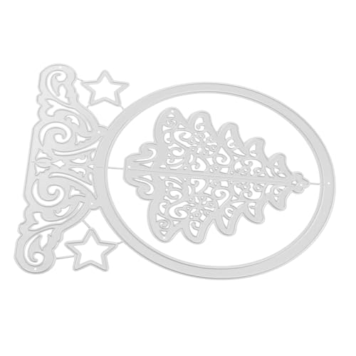 STOBOK Weihnachtsbaum Stirbt Weihnachtsbäume Schablonen Bleistift Weihnachtsbaum Dekoration Stanzformen Für Karten Weihnachten Drinnen Frohe Weihnachten Stirbt Schnitte Silver Eisen von STOBOK