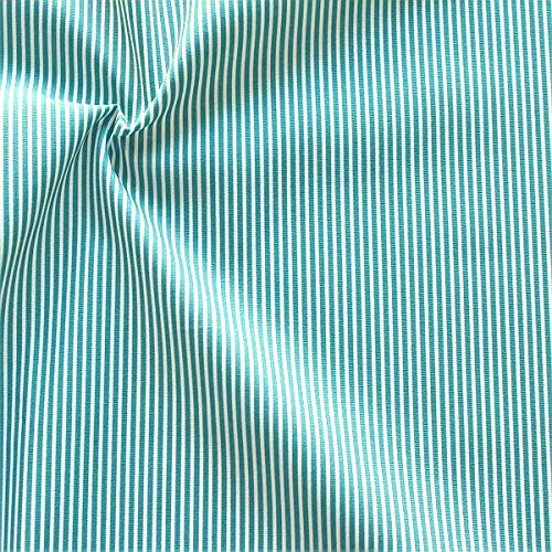 STOFFKONTOR 100% Baumwollstoff Stoff Längsstreifen fein - Meterware, petrol-weiss - zum Nähen von Bekleidung, Vorhängen, Bettwäsche, Dekorationen uvm. STOFFKONTOR 100% Baumwollstoff Stoff Längsstreifen fein - Meterware, petrol-weiss - zum Nähen von Bekleidung, Vorhängen, Bettwäsche, Dekorationen uvm. von STOFF KONTOR