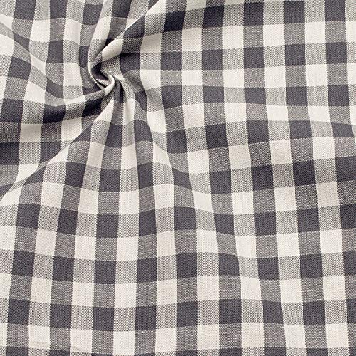 STOFFKONTOR 100% Baumwollstoff Stoff Züchen Vichy Karo groß - Öko-Tex Standard 100 - Meterware, grau weiss - zum Nähen von Bekleidung, Vorhängen, Bettwäsche, Dekorationen uvm. STOFFKONTOR 100% Baumwollstoff Stoff Züchen Vichy Karo groß - Öko-Tex Standard 100 - Meterware, grau weiss - zum Nähen von Bekleidung, Vorhängen, Bettwäsche, Dekorationen uvm. von STOFF KONTOR