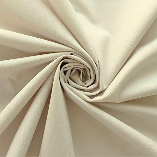STOFFKONTOR 100% Bio Organic Baumwolle Popeline Stoff - GOTS zertifizert, Öko-Tex - Meterware, beige - zum Nähen von Bekleidung, Vorhängen, Bettwäsche, Dekorationen uvm. STOFFKONTOR 100% Bio Organic Baumwolle Popeline Stoff - GOTS zertifizert, Öko-Tex - Meterware, beige - zum Nähen von Bekleidung, Vorhängen, Bettwäsche, Dekorationen uvm. von STOFF KONTOR