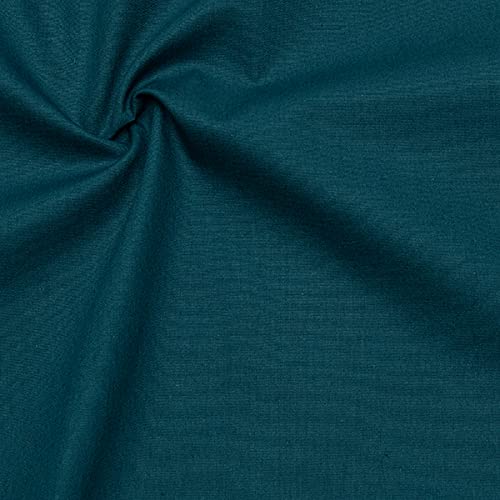 STOFFKONTOR 100% Bio Organic Baumwolle Popeline Stoff - GOTS zertifizert, Öko-Tex - Meterware, petrol - zum Nähen von Bekleidung, Vorhängen, Bettwäsche, Dekorationen uvm. STOFFKONTOR 100% Bio Organic Baumwolle Popeline Stoff - GOTS zertifizert, Öko-Tex - Meterware, petrol - zum Nähen von Bekleidung, Vorhängen, Bettwäsche, Dekorationen uvm. von STOFF KONTOR
