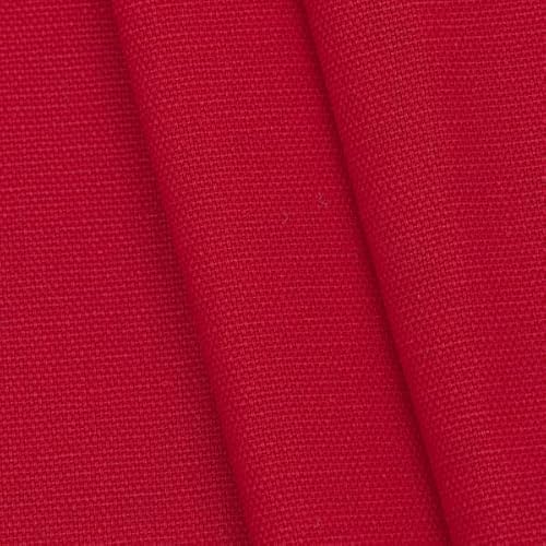 Stoffkontor Baumwolle Canvas - Meterware, rot - zum Nähen von Bekleidung, Bettwäsche, Dekoration UVM. von Stoffkontor