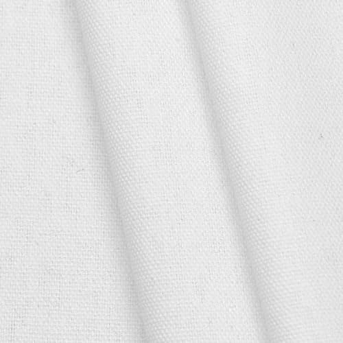 STOFF KONTOR Baumwolle Canvas - Meterware, Weiss - zum Nähen von Bekleidung, Bettwäsche, Dekoration UVM. von STOFF KONTOR