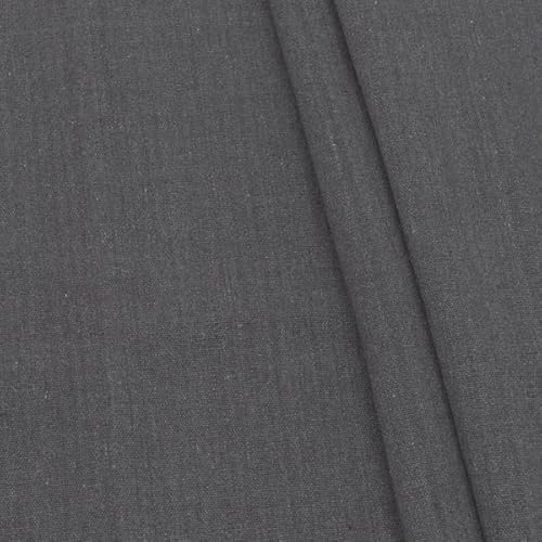 STOFFKONTOR Baumwolle Polyester Canvas Stoff schwere Qualität - Meterware, Farbe Dunkel-Grau meliert - zum Nähen von Vorhängen, Tischwäsche, Dekoration uvm. STOFFKONTOR Baumwolle Polyester Canvas Stoff schwere Qualität - Meterware, Farbe Dunkel-Grau meliert - zum Nähen von Vorhängen, Tischwäsche, Dekoration uvm. von Stoff Kontor