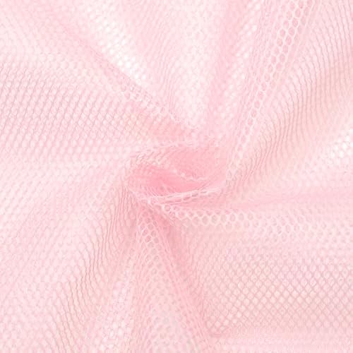 STOFFKONTOR Mesh Netzstoff Stoff - Meterware, Farbe Rosa - Öko-Tex Standard 100- zum Nähen von Bekleidung, Innentaschen, Insektenschutz usw. von STOFF KONTOR