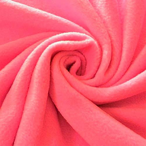 STOFFKONTOR Polar Fleece Stoff Meterware, Fleecestoff zum Nähen mit Antipilling Eigenschaften - Pink von STOFF KONTOR