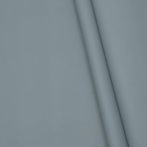 STOFFKONTOR Polsterstoff PVC Kunstleder, Möbelstoff - Meterware, Farbe Gletscher-Grau matt - für Polsterarbeiten, Boote, Taschen uvm. von STOFF KONTOR