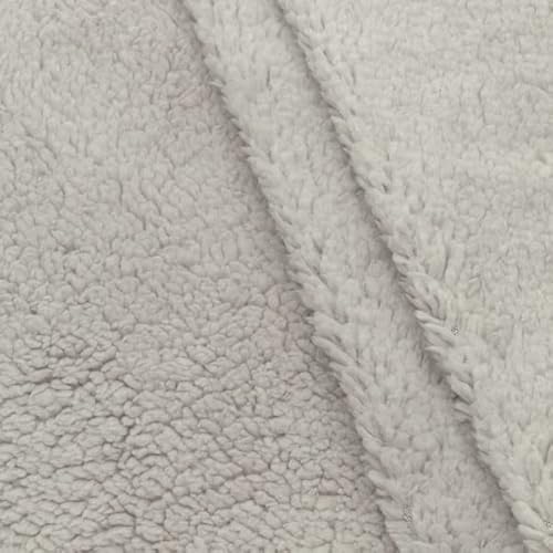 STOFFKONTOR Teddy Plüschstoff Super Soft Stoff - kuschelweicher Plüschstoff - Meterware, Farbe Hell-Grau - zum Nähen von Bekleidung und Dekorationen jeder Art STOFFKONTOR Teddy Plüschstoff Super Soft Stoff - kuschelweicher Plüschstoff - Meterware, Farbe Hell-Grau - zum Nähen von Bekleidung und Dekorationen jeder Art von Stoff Kontor