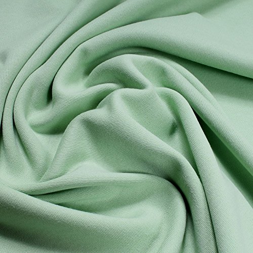 Stoff am Stück 0,5 Meter Stoff Baumwolle Interlock Jersey pastell grün T-Shirt weich dehnbar Stoff am Stück 0,5 Meter Stoff Baumwolle Interlock Jersey pastell grün T-Shirt weich dehnbar von STOFFAMSTÜCK