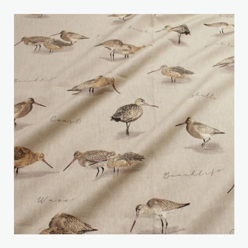 Stoff am Stück Stoff Baumwolle Polyester Rips natur Wattvogel Leinenoptik Vogel Beachlife Coast Stoff am Stück Stoff Baumwolle Polyester Rips natur Wattvogel Leinenoptik Vogel Beachlife Coast von STOFFAMSTÜCK