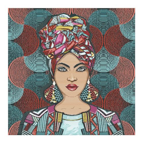 Stoff am Stück Stoff Kissen Panel Polyester Baumwolle Gobelin blau Afrikanische Schönheit Stoff am Stück Stoff Kissen Panel Polyester Baumwolle Gobelin blau Afrikanische Schönheit von STOFFAMSTÜCK