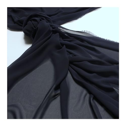 Stoff am Stück Stoff Polyester Chiffon dunkelblau transparent leicht weich fallend blau marine Stoff am Stück Stoff Polyester Chiffon dunkelblau transparent leicht weich fallend blau marine von STOFFAMSTÜCK