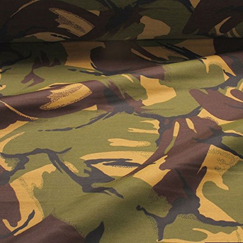 Stoff am Stück Stoff Polyester Flecktarn DPM England UK Camouflage Tarndruck wasserabweisend von STOFFAMSTÜCK