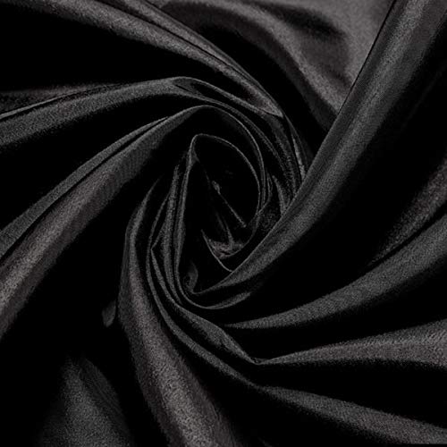 Stoff am Stück Stoff Polyester Kleidertaft schwarz Taft dezenter Glanz Kleidertaft von STOFFAMSTÜCK