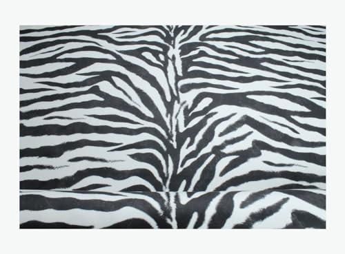 Stoff am Stück Stoff Polyester Samt Zebra Muster weich anschmiegsam Zebrafell von STOFFAMSTÜCK