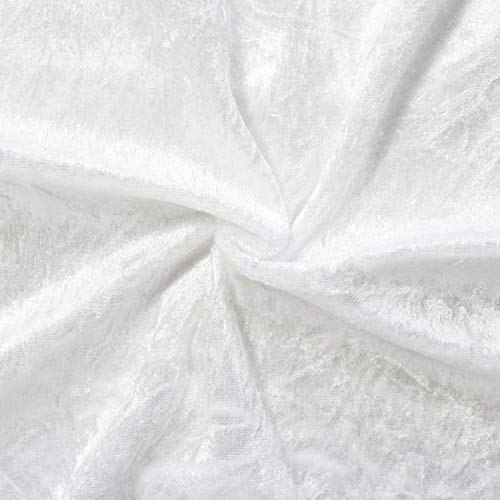 STOFFKONTOR Pannesamt Stoff - Meterware, weiss - zum Nähen von Bekleidung, Kostümen, Dekorationen STOFFKONTOR Pannesamt Stoff - Meterware, weiss - zum Nähen von Bekleidung, Kostümen, Dekorationen von Stoff Kontor