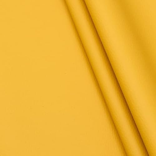 STOFFKONTOR Polster Kunstleder Medical phthalatfrei, Polsterstoff, Möbelstoff Meterware - Farbe Gelb - für Polsterarbeiten, Massageliegen uvm. von STOFFKONTOR