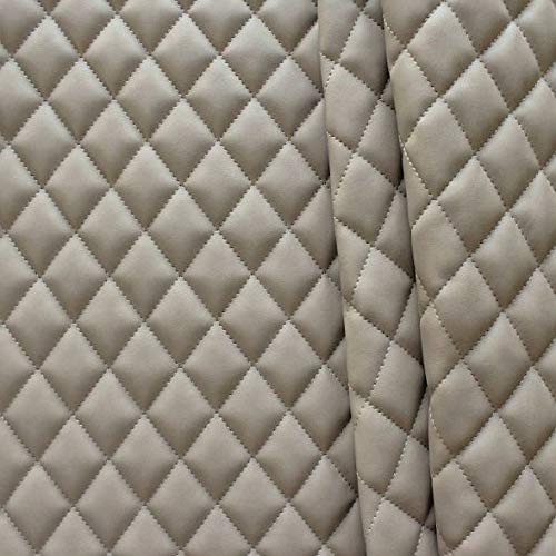STOFFKONTOR Polsterstoff PU Kunstleder Quader-Stepp - Meterware, Taupe - für Polsterarbeiten, Auto, Kissen uvm. STOFFKONTOR Polsterstoff PU Kunstleder Quader-Stepp - Meterware, Taupe - für Polsterarbeiten, Auto, Kissen uvm. von Stoffkontor