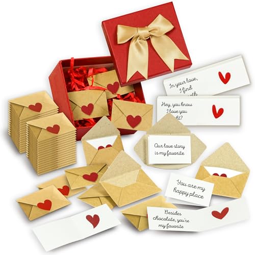 STOFINITY 60 Liebesbotschaften für Sie & Ihn, Jubiläum, Fernbeziehung, Valentinstag, Freund, Freundin, süße Paar-Geschenke, Geburtstag, Mini-Umschläge für Ehemann & Ehefrau STOFINITY 60 Liebesbotschaften für Sie & Ihn, Jubiläum, Fernbeziehung, Valentinstag, Freund, Freundin, süße Paar-Geschenke, Geburtstag, Mini-Umschläge für Ehemann & Ehefrau von STOFINITY