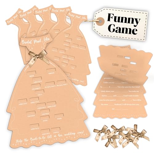 STOFINITY Lustige Brautdusche Spiele 25 Gäste - Bridal Shower Mad Libs Spiel, Hochzeitsdusche Spiele für Hochzeitsempfang, Verlobungsfeier Aktivitäten für Dekorationen STOFINITY Lustige Brautdusche Spiele 25 Gäste - Bridal Shower Mad Libs Spiel, Hochzeitsdusche Spiele für Hochzeitsempfang, Verlobungsfeier Aktivitäten für Dekorationen von STOFINITY