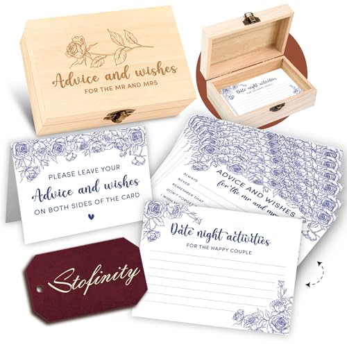 STOFINITY Ratschläge und Wünsche für den Herr und Frau – Hochzeitsratschläge für Brautparty-Dekorationen, blaue Brautparty-Spiele für Hochzeitsempfang, Heiratswünsche für die Braut und den Bräutigam STOFINITY Ratschläge und Wünsche für den Herr und Frau – Hochzeitsratschläge für Brautparty-Dekorationen, blaue Brautparty-Spiele für Hochzeitsempfang, Heiratswünsche für die Braut und den Bräutigam von STOFINITY