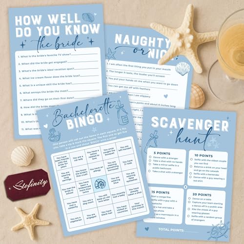 Stofinity Last Toast On The Coast Bachelorette Dekorationen – Bachelorette Party Spiele Lustig, Küstenoma Bachparty Gastgeschenke Strand, Bach-Schnitzeljagd Stofinity Last Toast On The Coast Bachelorette Dekorationen – Bachelorette Party Spiele Lustig, Küstenoma Bachparty Gastgeschenke Strand, Bach-Schnitzeljagd von STOFINITY