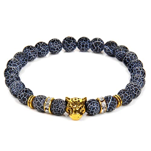 Gold Farbe Leopard Armband Drachenadern Achate Tigerauge Stein Lava Perlen Armbänder Für Männer Holz Lapislazuli Vintage-schmuck Gold Farbe Leopard Armband Drachenadern Achate Tigerauge Stein Lava Perlen Armbänder Für Männer Holz Lapislazuli Vintage-schmuck von STOPI