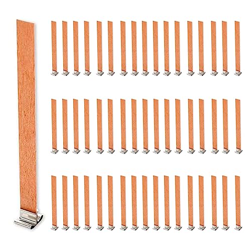 Holzdocht für Kerzen,50 Set Docht für Kerzen Holz Kerze,für DIY Kerzenherstellung Handwerk Dekoration rauchfreie natürliche umweltfreundliche kerzendochte selber Machen Holzdocht für Kerzen,50 Set Docht für Kerzen Holz Kerze,für DIY Kerzenherstellung Handwerk Dekoration rauchfreie natürliche umweltfreundliche kerzendochte selber Machen von STOUCLA