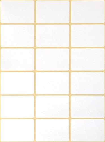 240 Stück Selbstklebende Etiketten 50 x 75 mm | Universal Aufkleber für Haushalt, Büro & Küche | Beschriftbare Etiketten für Flaschen, Aktenordner, Glasboxen & Tiefkühlschrank | Inkl. Kostenloser Vorl von STOUUMOW
