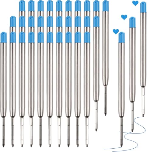 30 Stück Kugelschreiberminen, Blau Kugelschreiber Minen Kugelschreibermine Metall (1.0 mm M Strichstärke) Kompatibel mit Großraumkugelschreibern 30 Stück Kugelschreiberminen, Blau Kugelschreiber Minen Kugelschreibermine Metall (1.0 mm M Strichstärke) Kompatibel mit Großraumkugelschreibern von STOUUMOW