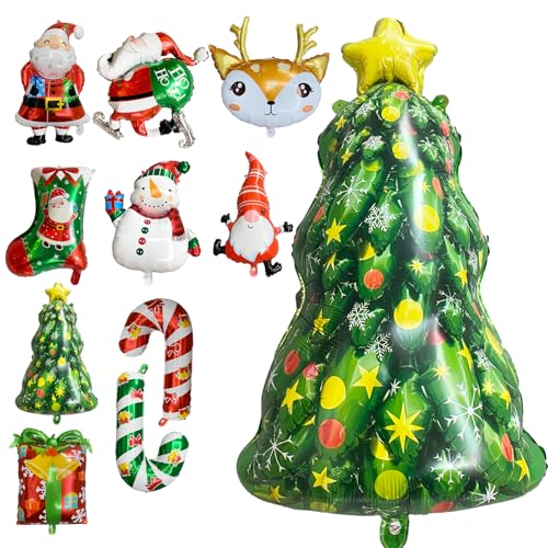 STQDEU 10cs Weihnachtstag party balloons,Weihnachtstag party decorations set,Weihnachtstag photo props,hexe schädel kinder Weihnachtstag dekorationen,geeignet für Weihnachtstag party (Weihnachtstag) von STQDEU