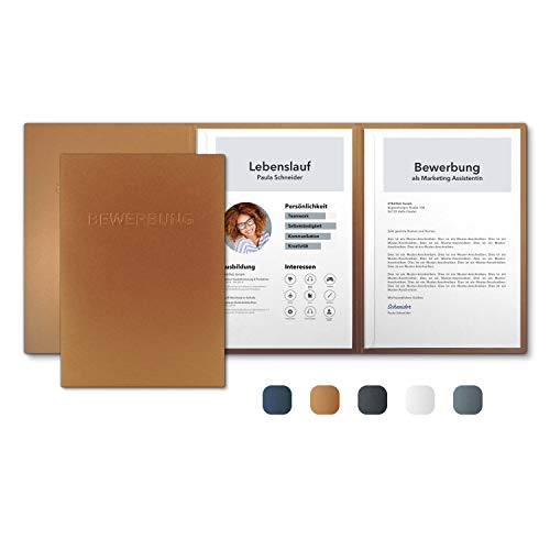 3 Stück 3-teilige Bewerbungsmappen Kupfer Metallic - Premium-Qualität mit hochwertiger Prägung BEWERBUNG - direkt vom Hersteller STRATAG 3 Stück 3-teilige Bewerbungsmappen Kupfer Metallic - Premium-Qualität mit hochwertiger Prägung BEWERBUNG - direkt vom Hersteller STRATAG von STRATAG