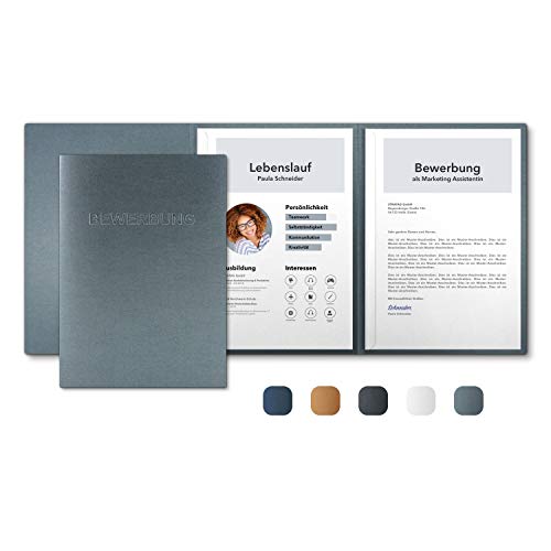 5 Stück 3-teilige Bewerbungsmappen Zink Metallic mit 2 Klemmschienen - Premium-Qualität mit hochwertiger Prägung BEWERBUNG - direkt vom Hersteller STRATAG 5 Stück 3-teilige Bewerbungsmappen Zink Metallic mit 2 Klemmschienen - Premium-Qualität mit hochwertiger Prägung BEWERBUNG - direkt vom Hersteller STRATAG von STRATAG