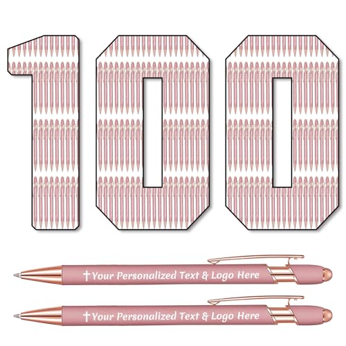 STREADVE 100 Kugelschreiber mit Gravur Kugelschreiber Personalisiert Logo Name Stift Personalisierte Kuli Dankeschön Geschenk Hochwertig für Hochzeit Geburtstag Frauen, Roségold STREADVE 100 Kugelschreiber mit Gravur Kugelschreiber Personalisiert Logo Name Stift Personalisierte Kuli Dankeschön Geschenk Hochwertig für Hochzeit Geburtstag Frauen, Roségold von STREADVE