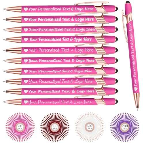 STREADVE Kugelschreiber mit Gravur 10 Kugelschreiber Personalisiert Logo Name Stift Personalisierte Kuli Dankeschön Geschenk Hochwertig für Hochzeit Geburtstag Frauen, Rosa STREADVE Kugelschreiber mit Gravur 10 Kugelschreiber Personalisiert Logo Name Stift Personalisierte Kuli Dankeschön Geschenk Hochwertig für Hochzeit Geburtstag Frauen, Rosa von STREADVE