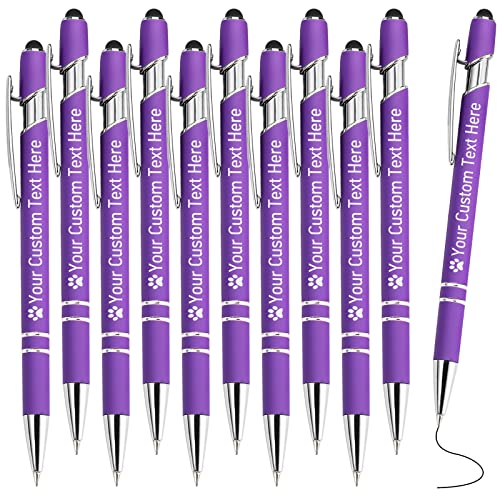 STREADVE Kugelschreiber mit Gravur Namen 10 Stück Kugelschreiber Personalisiert Stift Personalisierter Hochwertig Kugelschreiber Geschenk für Hochzeit Geburtstag Geschäftsförderung, Lila STREADVE Kugelschreiber mit Gravur Namen 10 Stück Kugelschreiber Personalisiert Stift Personalisierter Hochwertig Kugelschreiber Geschenk für Hochzeit Geburtstag Geschäftsförderung, Lila von STREADVE