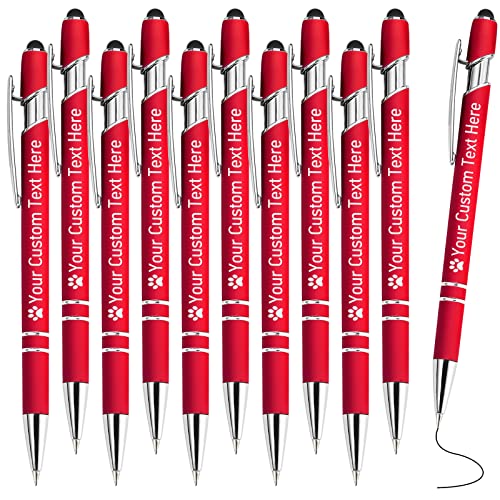 STREADVE Kugelschreiber mit Gravur Namen 10 Stück Kugelschreiber Personalisiert Stift Personalisierter Hochwertig Kugelschreiber Geschenk für Hochzeit Geburtstag Geschäftsförderung, Rot STREADVE Kugelschreiber mit Gravur Namen 10 Stück Kugelschreiber Personalisiert Stift Personalisierter Hochwertig Kugelschreiber Geschenk für Hochzeit Geburtstag Geschäftsförderung, Rot von STREADVE