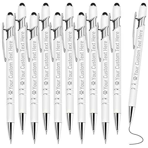 STREADVE Kugelschreiber mit Gravur Namen 10 Stück Kugelschreiber Personalisiert Stift Personalisierter Hochwertig Kugelschreiber Geschenk für Hochzeit Geburtstag Geschäftsförderung, Weiß STREADVE Kugelschreiber mit Gravur Namen 10 Stück Kugelschreiber Personalisiert Stift Personalisierter Hochwertig Kugelschreiber Geschenk für Hochzeit Geburtstag Geschäftsförderung, Weiß von STREADVE