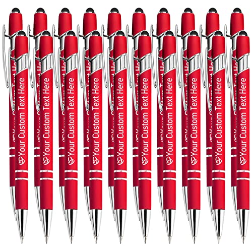 STREADVE Kugelschreiber mit Gravur Namen 20 Stück Kugelschreiber Personalisiert Stift Personalisierter Hochwertig Kugelschreiber Geschenk für Hochzeit Geburtstag Geschäftsförderung, Rot STREADVE Kugelschreiber mit Gravur Namen 20 Stück Kugelschreiber Personalisiert Stift Personalisierter Hochwertig Kugelschreiber Geschenk für Hochzeit Geburtstag Geschäftsförderung, Rot von STREADVE